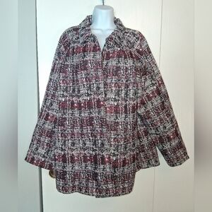 NWT Christopher & Banks Open Front Blazer, Sz XL